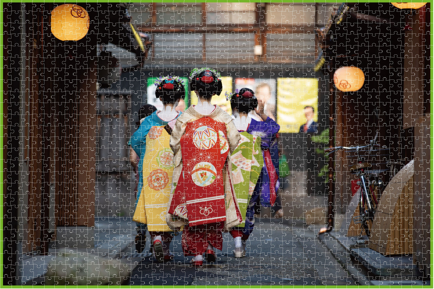 Three Maikos in Kyoto by Russel Wong